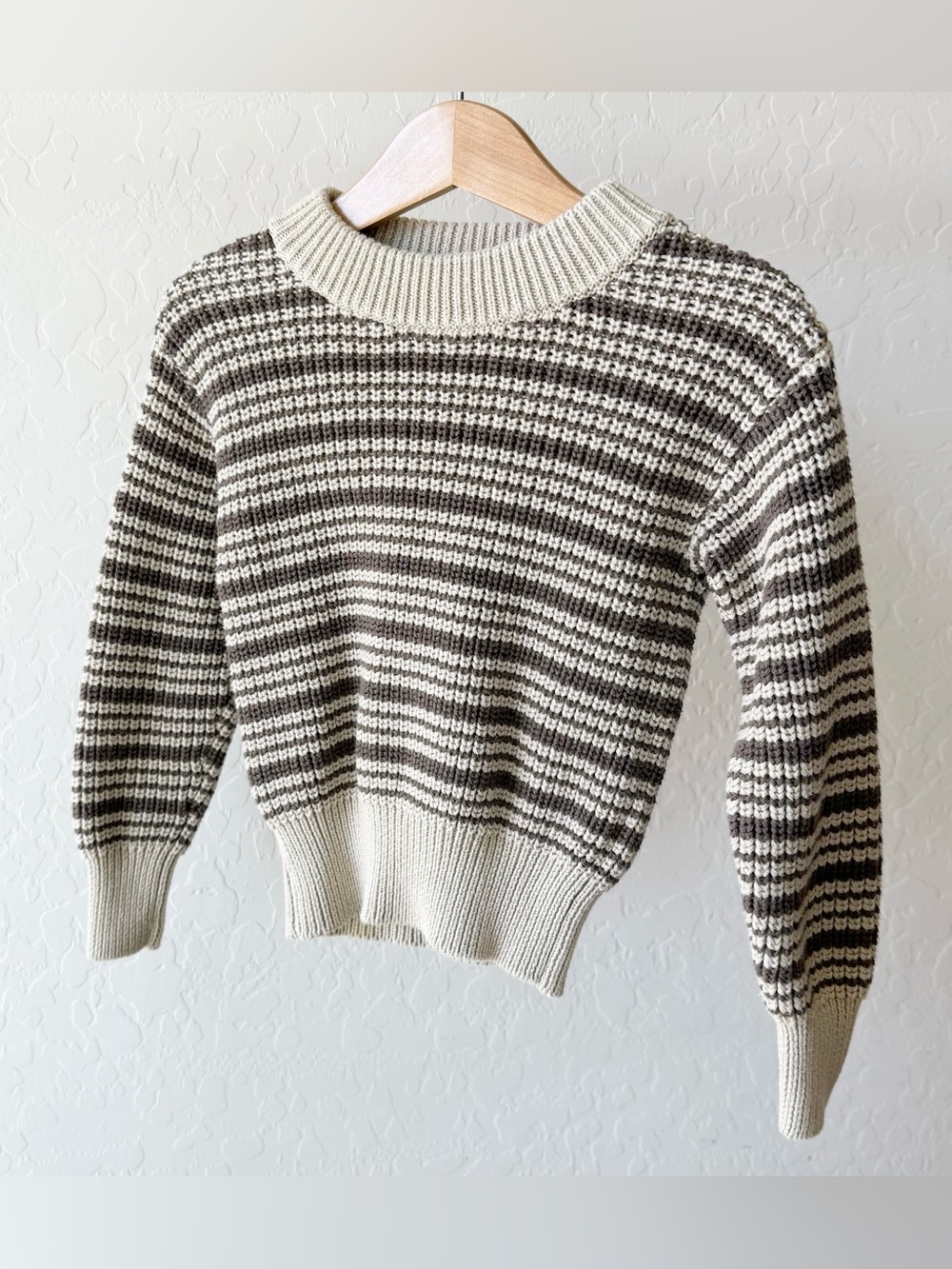 Jamie Kay Daniel brown striped sweater knit